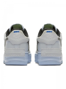 Кроссовки Nike Air Force 1 Low Shadow Pure Platinum Snakeskin Blue Women's CV3027-001