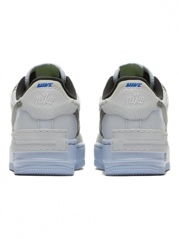 Кроссовки Nike Air Force 1 Low Shadow Pure Platinum Snakeskin Blue Women's CV3027-001