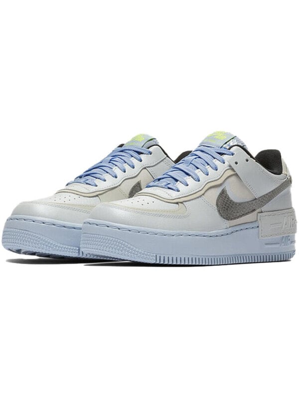 Кроссовки Nike Air Force 1 Low Shadow Pure Platinum Snakeskin Blue Women's CV3027-001