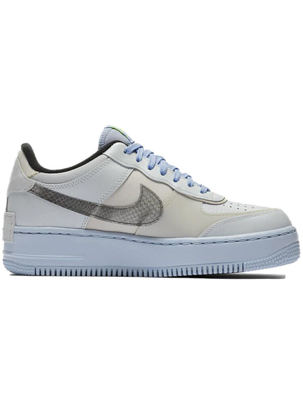 Кроссовки Nike Air Force 1 Low Shadow Pure Platinum Snakeskin Blue Women's CV3027-001