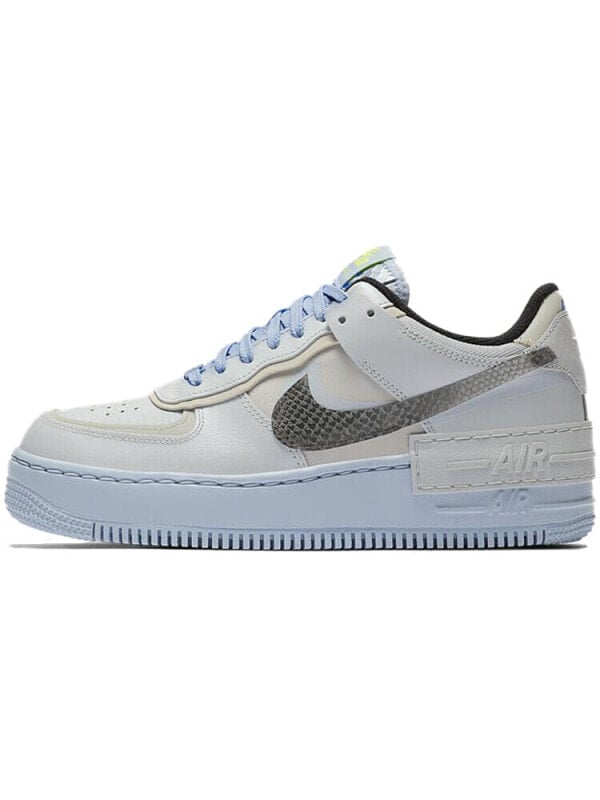 Кроссовки Nike Air Force 1 Low Shadow Pure Platinum Snakeskin Blue Women's CV3027-001