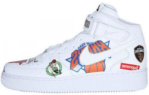 Кроссовки Nike Air Force 1 Mid Supreme Nba White AQ8017-100