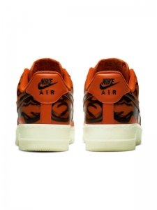Кроссовки Nike Air Force 1 Low Orange Skeleton Halloween 2020 CU8067-800