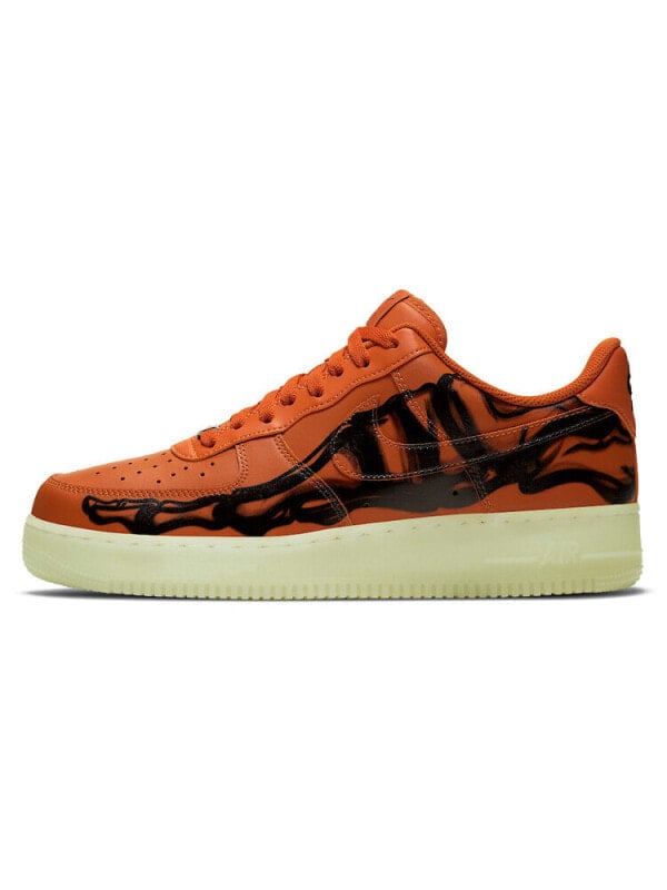 Кроссовки Nike Air Force 1 Low Orange Skeleton Halloween 2020 CU8067-800