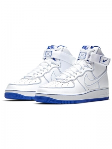 Кроссовки Nike Air Force 1 High White Royal Blue Contrast Stitch CV1753-101