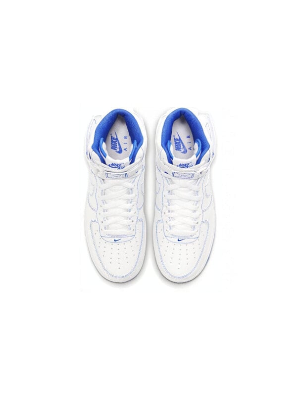 Кроссовки Nike Air Force 1 High White Royal Blue Contrast Stitch CV1753-101