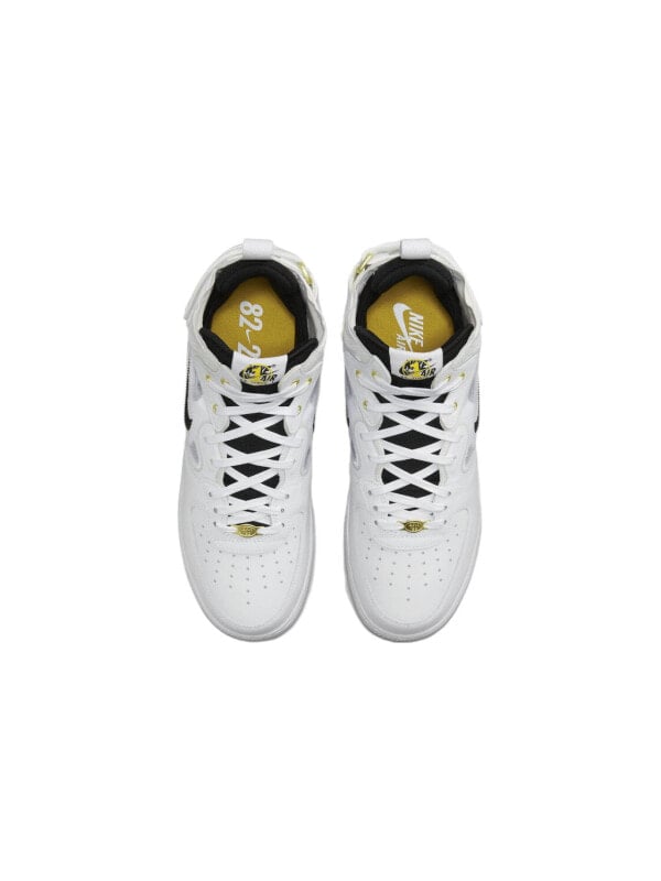 Кроссовки Nike Air Force 1 Mid React 40th Anniversary White Black DQ7668-100