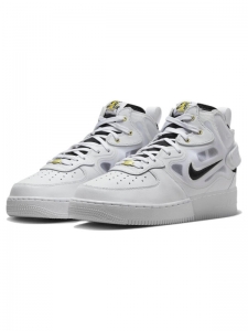 Кроссовки Nike Air Force 1 Mid React 40th Anniversary White Black DQ7668-100