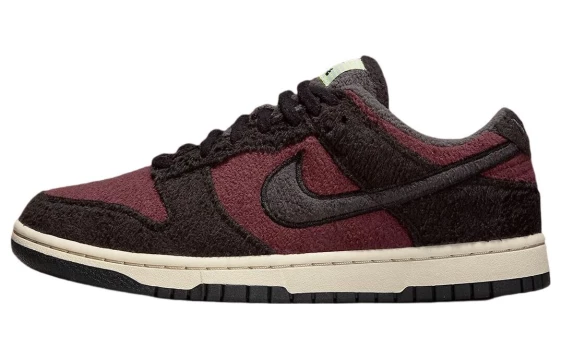 Для треккинга Nike Dunk Low Se Fleece Pack Burgundy Crush Women's DQ7579-600