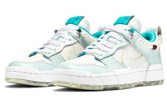 Nike Dunk Desert Rose, Footprint Creation Anti Slip Wear Resistant Low Top Skateboard Shoes Unisex Brown DD1503-103(Team726-沙漠玫瑰)