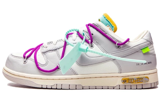 Для треккинга Nike Dunk Low Off-White Lot 21 DM1602-100