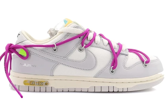 Для треккинга Nike Dunk Low Off-White Lot 21 DM1602-100