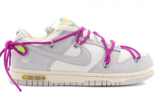 Кроссовки Nike Dunk Low Off-White Lot 21 DM1602-100