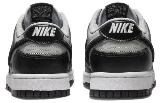 Для треккинга Nike Dunk Low Chenille Swoosh Black Grey DQ7683-001