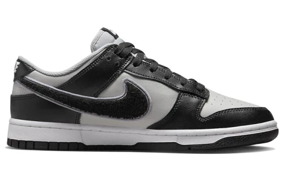 Для треккинга Nike Dunk Low Chenille Swoosh Black Grey DQ7683-001