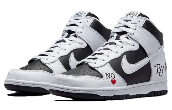 Nike Dunk Silver Thorn Anti Slip Wear Resistant Low Top Skateboard Shoes Unisex Black White Silver DD1391-100（Team519-食心者）