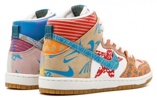 Кроссовки Thomas Campbell X Nike SB Dunk High What The 918321-381