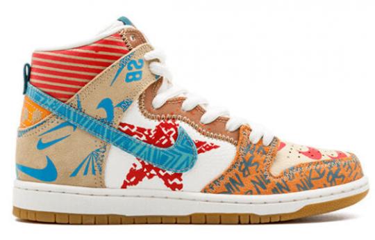 Кроссовки Thomas Campbell X Nike SB Dunk High What The 918321-381