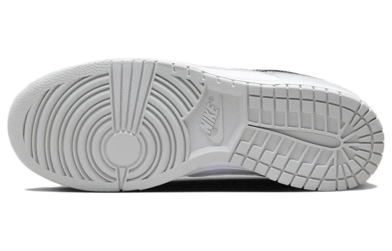 Nike Dunk Anti-Slip Wear-Resistant Low-Top Skateboard Shoes Unisex Black Gray HF5441-100(Team拾伍-男女同款黑灰七)