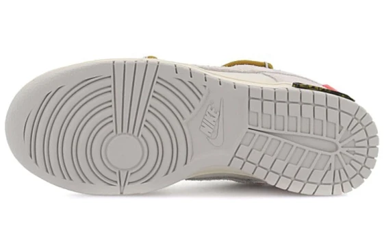 Nike Dunk Car Theme Abrasion Resistant Low Top Skateboard Shoes Men's Beige Yellow IB4620-141(team1032-汽车Ultra）