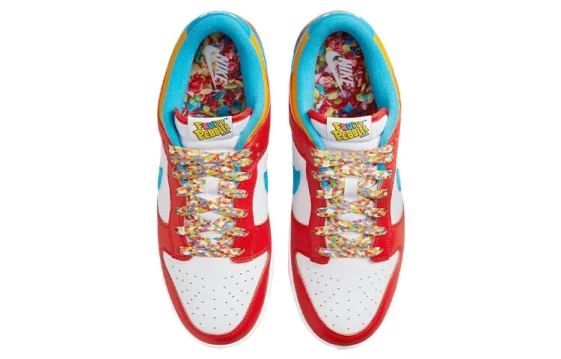 Для треккинга Nike Dunk Low Qs LeBron James Fruity Pebbles DH8009-600