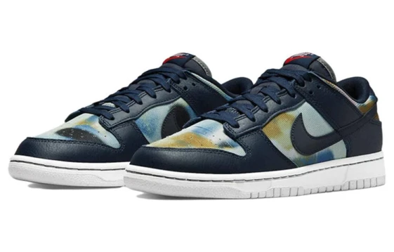 Nike Dunk Moonlit Blue Wave Walk Anti Slip Wear Resistant Low Top Skateboard Shoes Unisex Sky Blue HF5441-105（Team626-月下碧波行）