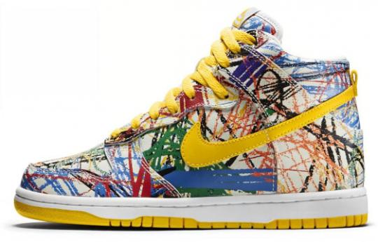 Кроссовки Nike Dunk High Scribble GS 728443-100