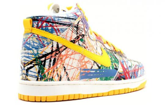 Кроссовки Nike Dunk High Scribble GS 728443-100