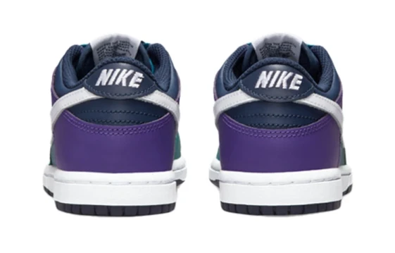 Nike Dunk Anti Slip Wear Resistant Low Top Kids' Skateboarding Shoes Purple White HQ1185-161