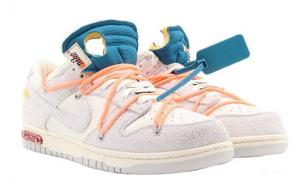 Кроссовки Nike Dunk Low Off-White Lot 19 DJ0950-119