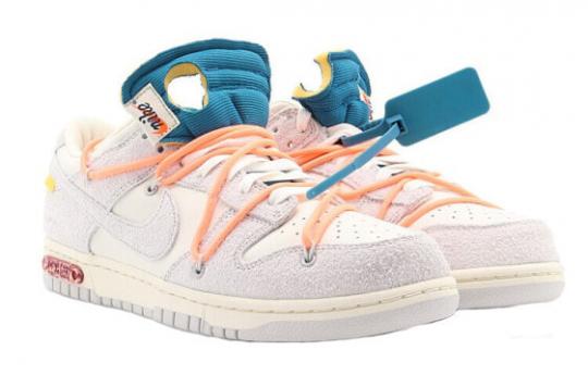 Кроссовки Nike Dunk Low Off-White Lot 19 DJ0950-119