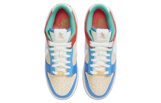 Для треккинга Nike Dunk Low Retro Prm Year Of The Rabbit Blue Orange Cream FD4203-111