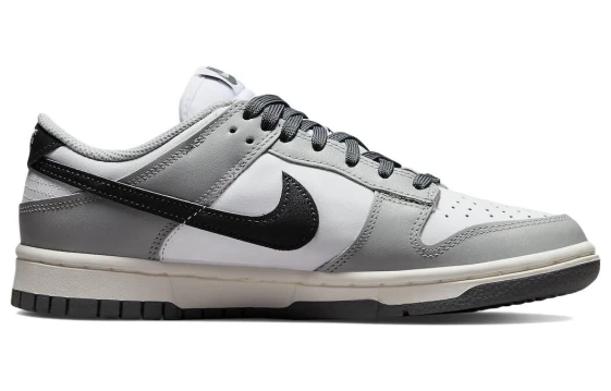 Nike Dunk Coverage Impact Resistance Wear-Resistant Low-Top Skateboard Shoes GS Black Gray CW1590-100(Team59-女款黑灰十 SBOX)