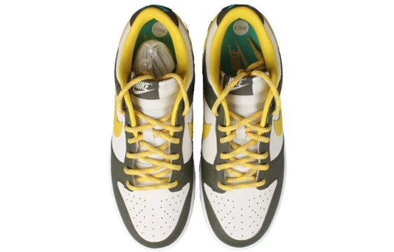 Nike Dunk LOW Anti Slip Wear Resistant Low Top Skateboard Shoes Unisex Green White DV0833-106（Team1253-撒点）