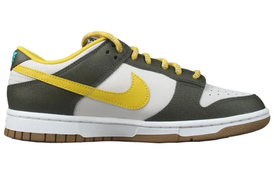 Nike Dunk LOW Anti Slip Wear Resistant Low Top Skateboard Shoes Unisex Green White DV0833-106（Team1253-撒点）