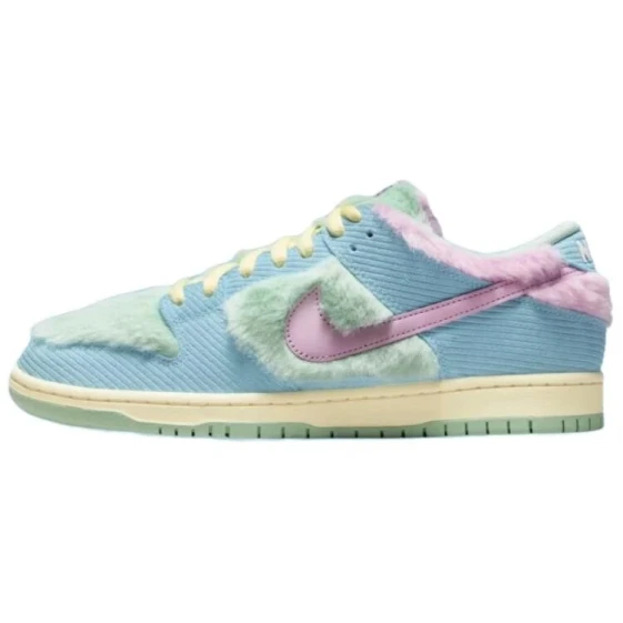Nike Dunk Dust Collection Slip Resistant, Abrasion Resistant, Lightweight Low Top Skateboard Shoes Unisex Pink DD1391-100(Team496-粉霞织梦)