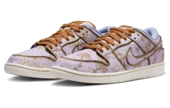 Nike Dunk YDCC Anti-Slip And Wear-Resistant Lightweight Low-Top Skateboard Shoes Women's Black Brown DD1503-101(Team501-黑色摩卡)