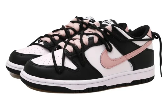 Nike Dunk Abrasion Resistant Low Top Skateboard Shoes Unisex White Pink IH0640-161(Team10- 可爱小狗)