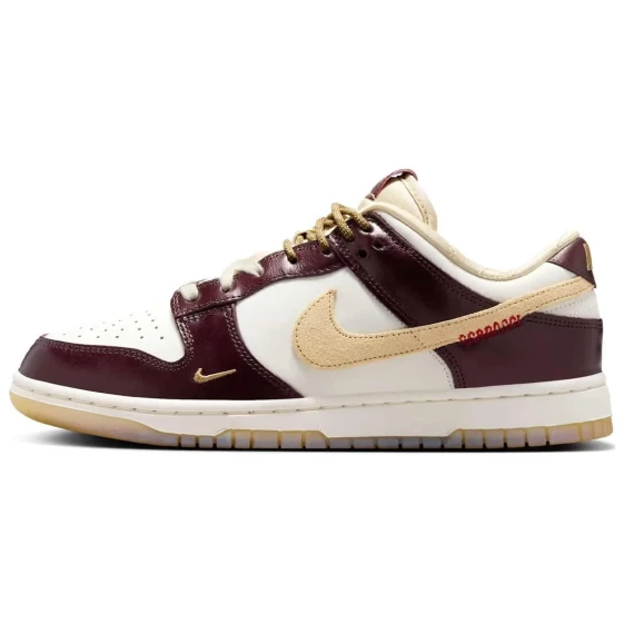 Для треккинга Nike Dunk Anti-Slip Wear-Resistant Low-Top Skateboard Shoes Women's White Gold Red HV5991-171