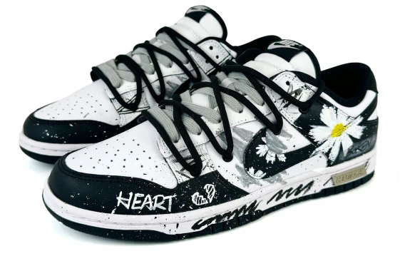 Nike Dunk Slip-Resistant Water-Resistant Cushioned Wear-Resistant Low-Top Skateboard Shoes Men's White Gray HF4299-001(Team82-男款伏风)