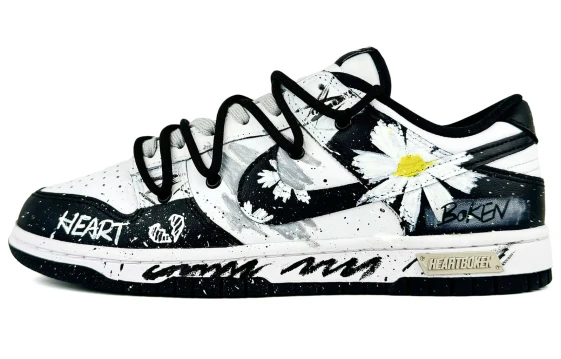 Nike Dunk Slip-Resistant Water-Resistant Cushioned Wear-Resistant Low-Top Skateboard Shoes Men's White Gray HF4299-001(Team82-男款伏风)