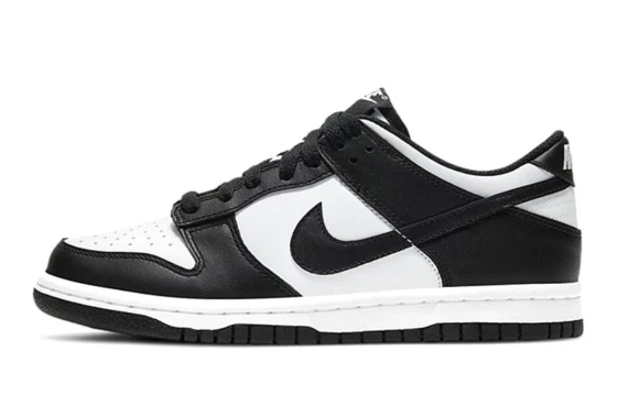 Nike Dunk Anti Slip Wear Resistant Low Top Skateboard Shoes Unisex Black White DD1391-100(Team702-DD2)