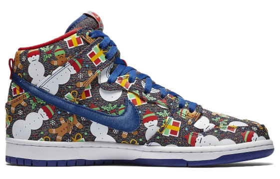 Для треккинга Nike SB Dunk High Concepts Ugly Christmas Sweater 2017 881758-446