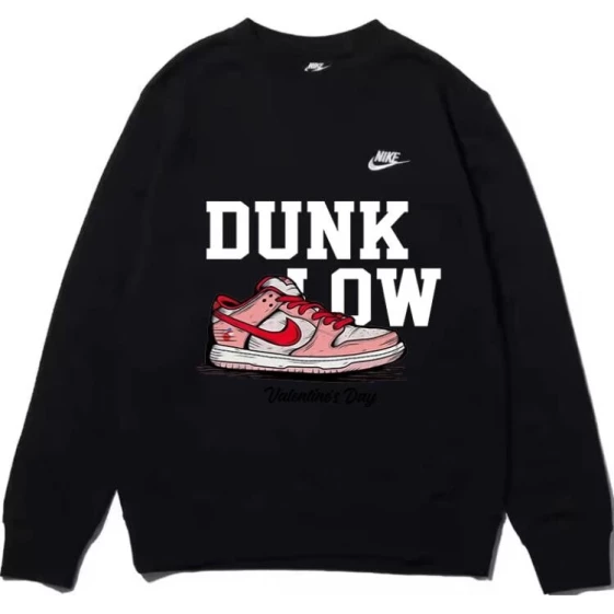 Свитшоты Nike Sweatshirts Unisex Black BV2667-010（Group593-白粉Dunk手绘）