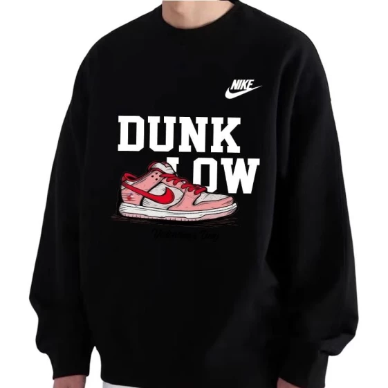 Свитшоты Nike Sweatshirts Unisex Black BV2667-010（Group593-白粉Dunk手绘）