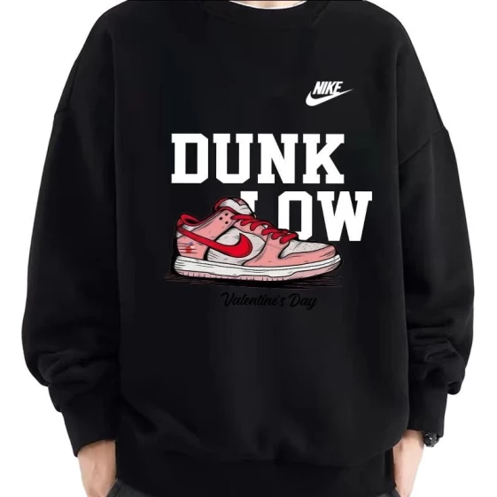 Свитшоты Nike Sweatshirts Unisex Black BV2667-010（Group593-白粉Dunk手绘）