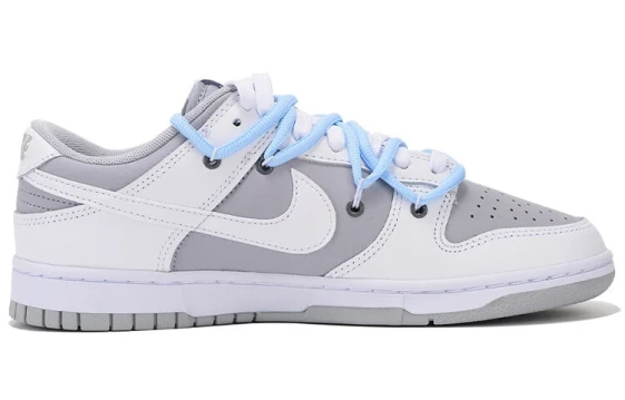 Nike Dunk Anti-Slip Wear-Resistant Low-Top Skateboard Shoes Unisex White Green HV5980-231 (Team676-扁豆)