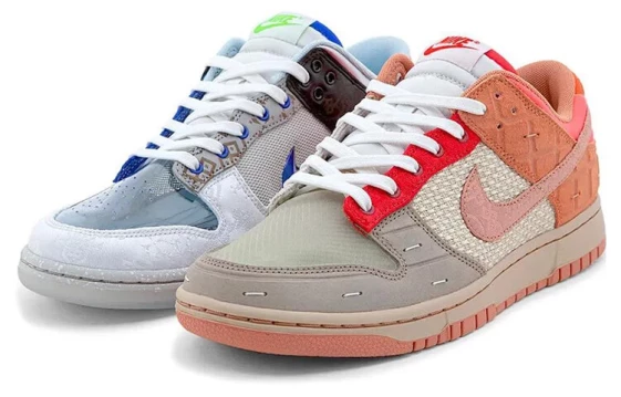 Для треккинга CLOT X Nike Dunk Low SP 'What The' Without Card FN0316-999(无球鞋卡版本)