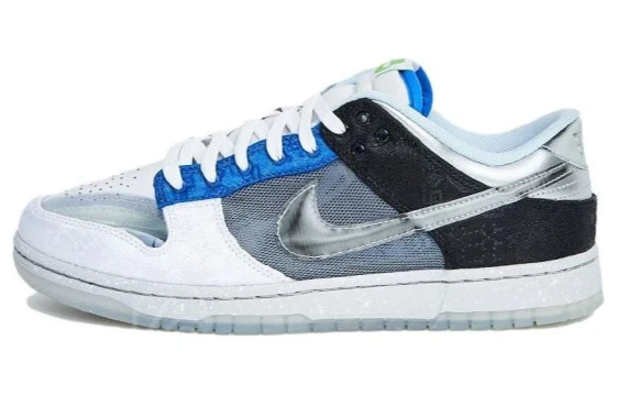 Nike Dunk Anti-Slip Wear-Resistant Low-Top Skateboard Shoes Unisex Black White Purple DD1391-100(Team529-男女同款丁香)