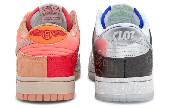 Для треккинга CLOT X Nike Dunk Low SP 'What The' Without Card FN0316-999(无球鞋卡版本)